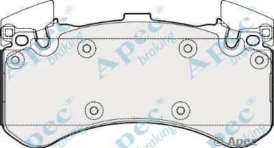 APEC BRAKING pad1805 -  Комплект тормозных колодок, дисковый тормоз